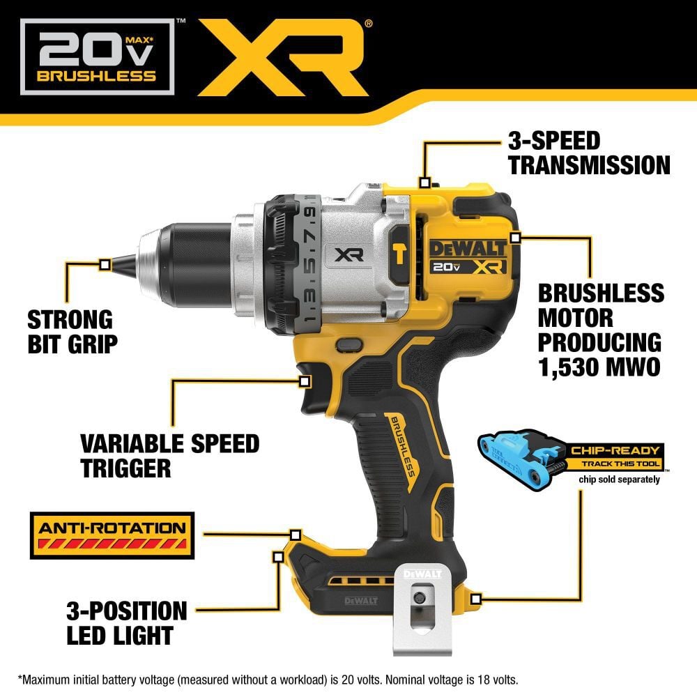 DEWALT 20V MAX XR  2-Tool Combo Kit with POWERPACK, large image number 3