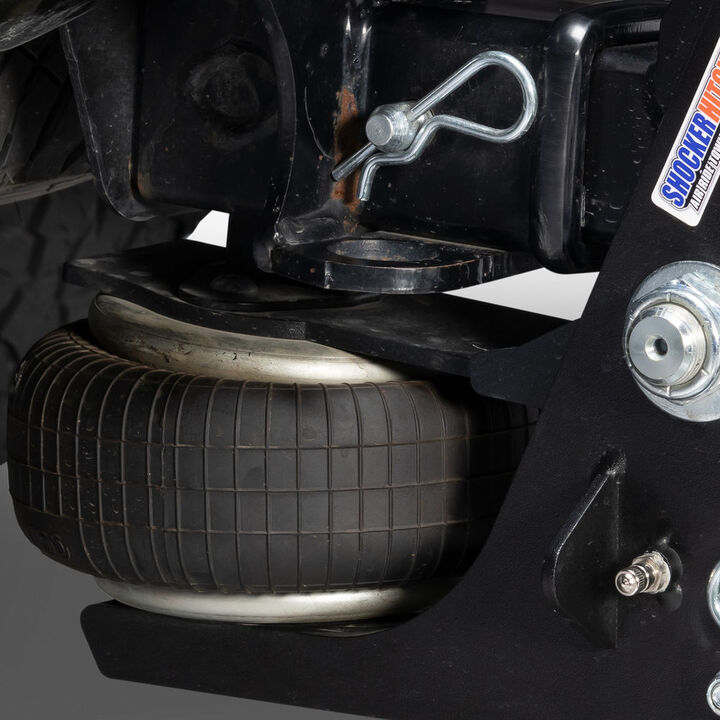 Shocker Hitch HD 20K Max Black 2 Inch Air Receiver Hitch & Black Combo Sway Bar Tab Ball Mount 2 Inch & 2 5/16 Inch Hitch Balls, large image number 2