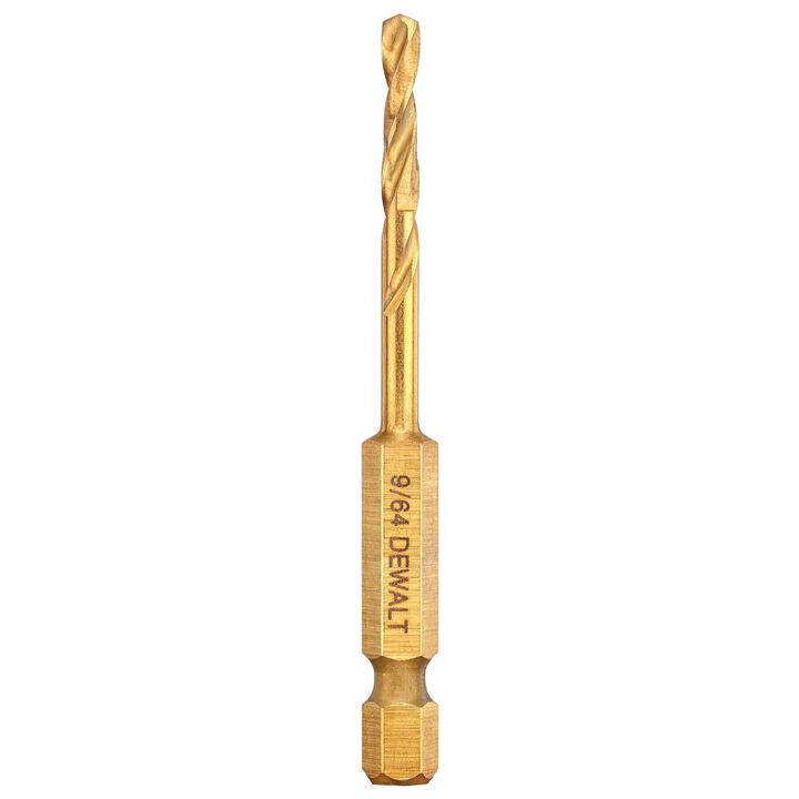 DEWALT Impact Ready Titanium Nitride Coated Drill Bit, 9/64 Inch, large image number 0