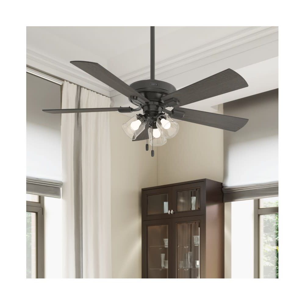 Hunter Fan Crestfield Ceiling Fan 52in Bronze Bleached Grey Pine, large image number 10