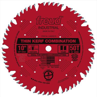 Freud 10in Thin Kerf Combination Blade with Perma-SHIELD Coating, large image number 0