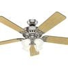 Hunter Fan Studio Series Ceiling Fan 52in Brushed Nickel Cherry, small