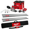 Milwaukee M18 6-1/2 Inch Plunge Track Saw Kit with 2 Rail, Clamps, Connector, and Bag Bundle, small image number 1
