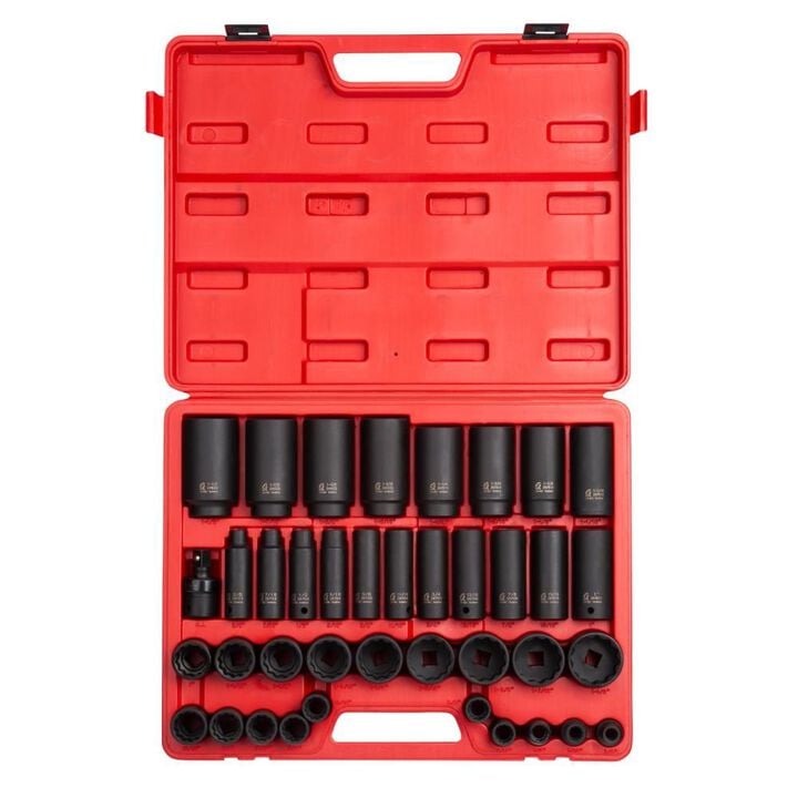 Sunex 39 pc. 1/2 In. Drive 12 Point SAE Impact Set, large image number 1