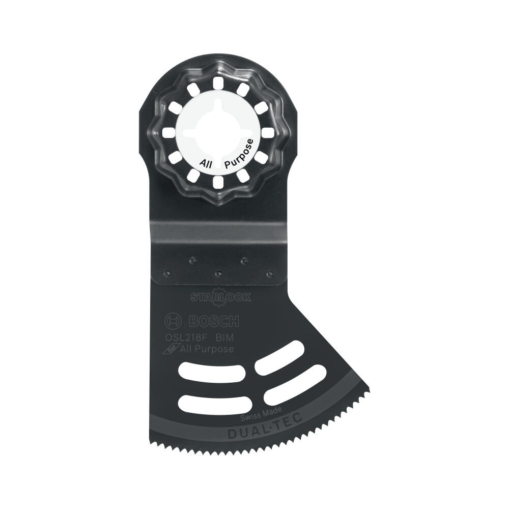 Bosch 2-1/8 Inch Starlock Oscillating Multi-Tool 2-in-1 Dual-Tec Bi-Metal Plunge Blade, large image number 3