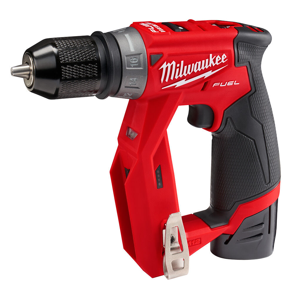Milwaukee M12 FUEL Installation Drill/Driver & Straight Die Grinder Combo Kit Bundle, large image number 7