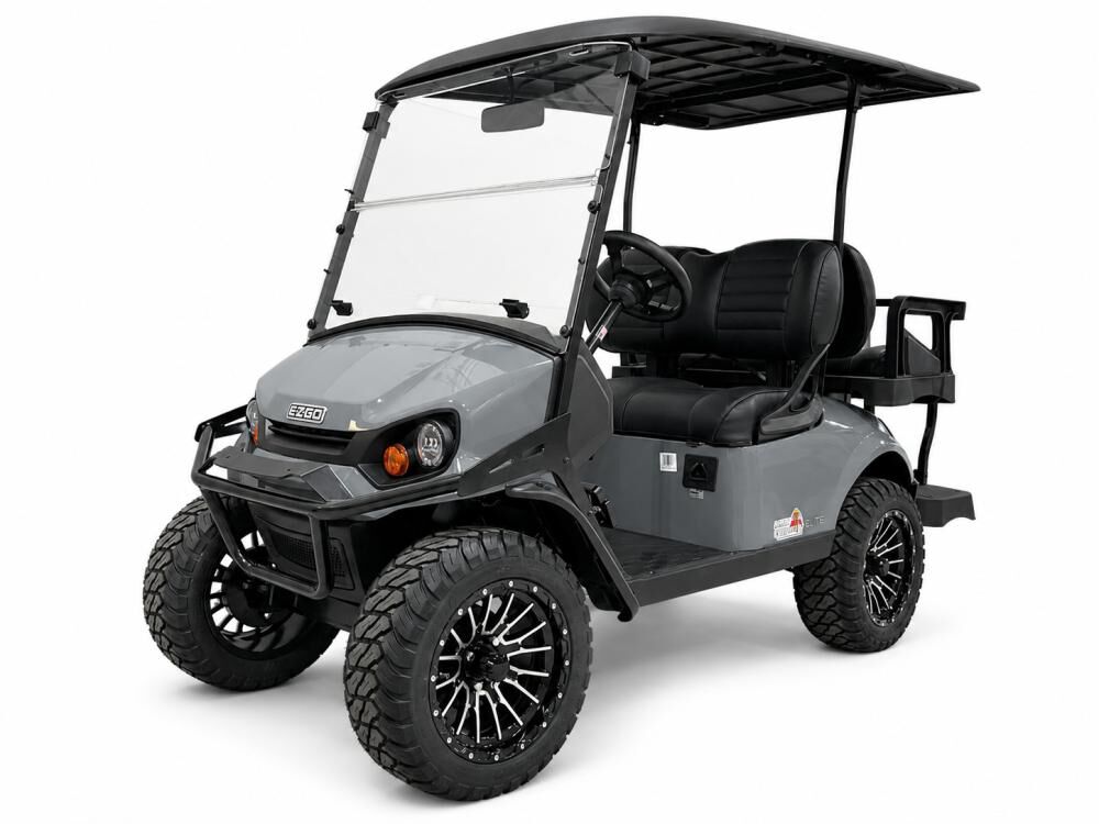 E-Z-GO Express S4 Elite 4 Passenger Battery Golf Cart Slate Gray, large image number 1