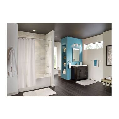 Moen Shower Rod Brushed Nickel 72in Adjustable Curved, large image number 5