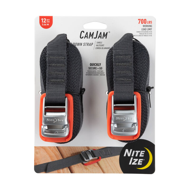 Nite Ize CamJam Tie Down Strap 12' 2pk