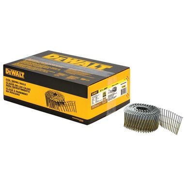 DEWALT 15 Degree Coil Siding Galvanized Ring Shank Nail, 2 Inch, 3600ct 