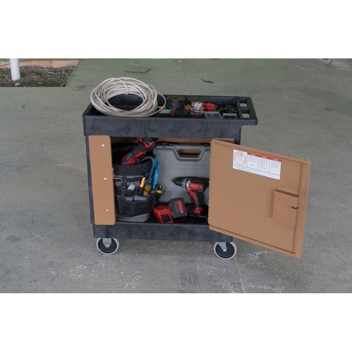 Knaack Cart Armour Mobile Cart Security Paneling for Rubbermaid #9T67-00 & ULINE H2504XX Utility Carts, large image number 3