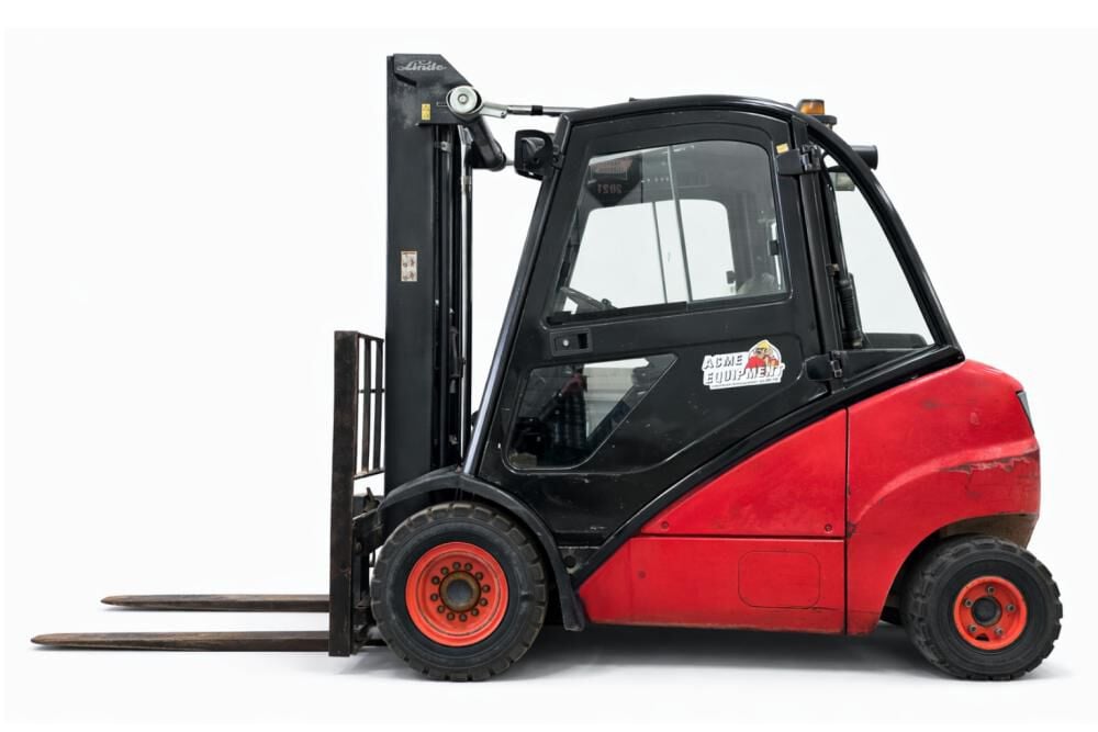 Linde H30D 6K Diesel Powered Enclosed Cab Mast Forklift Used 2006 – 29905