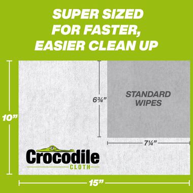 Crocodile Cloth Biodegradable Huge Grill Cleaning Cloths 1 Pack/80 Cloths, large image number 2