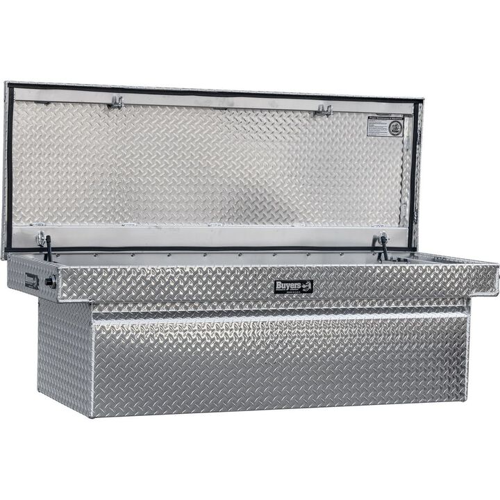 Buyers Products Company 23 Inch x 27 Inch x 71 Inch Diamond Tread Aluminum Crossover Truck Box, large image number 3