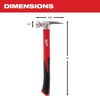 Milwaukee 19 oz Smooth Face Poly/Fiberglass Handle Hammer, small image number 3