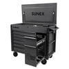 Sunex JUIC'D BOX 50 Inch 7 Drawer Powered Rolling Tool Cart with Dedicated Power Tool Storage Gray, small image number 2