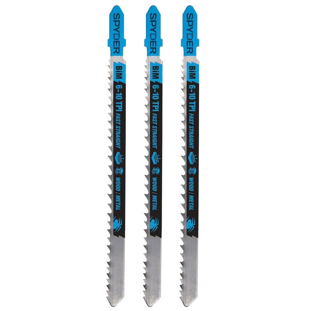 Spyder Jig Saw Blade Set for Wood, Medium Metal, & Wood with Nails, 3 Pieces, large image number 1