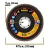 DEWALT 4 1/2in X 7/8in 80G T29 XP Ceramic Flap Disc, small image number 2