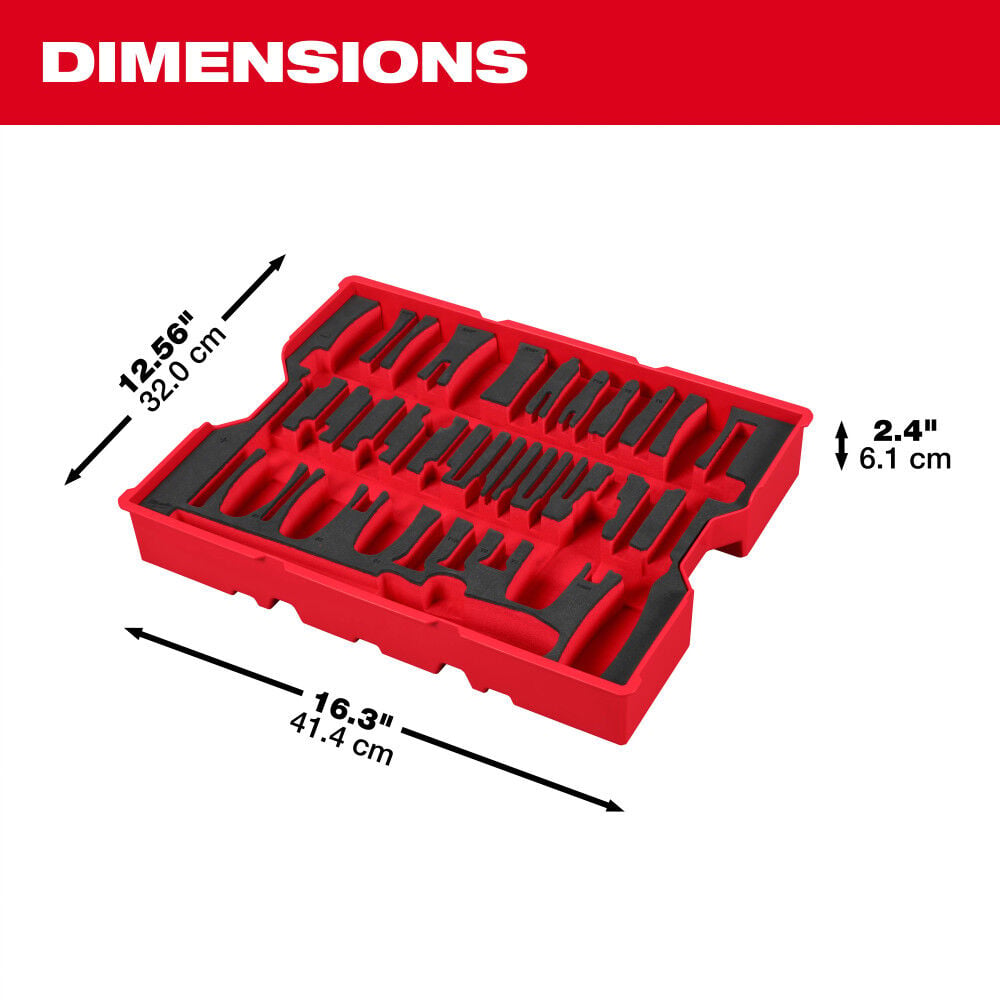 Milwaukee Screwdriver and Pry Bar Set with Tray for PACKOUT Drawers, 17 Pieces, large image number 6