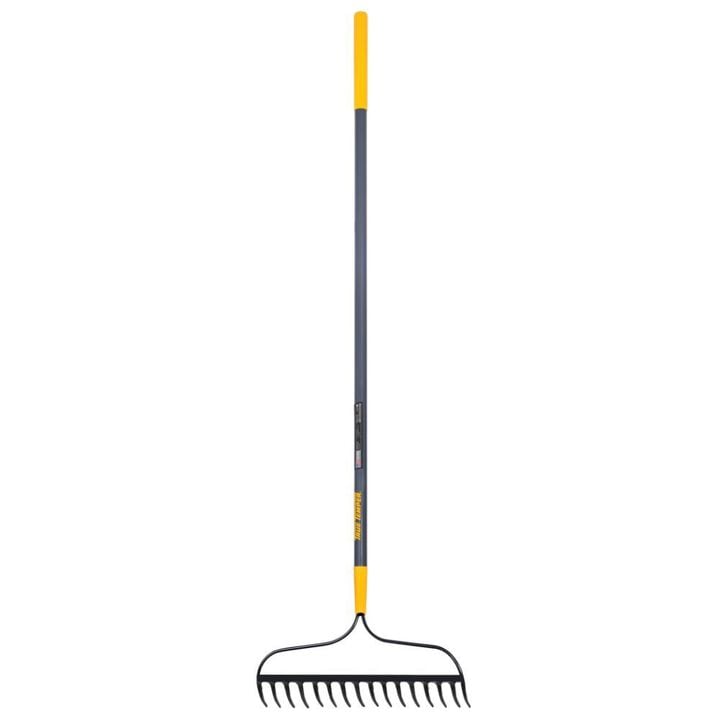 True Temper 16-Tine Welded Bow Rake with Fiberglass Handle