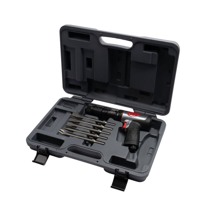 Ingersoll Rand Air Hammer and 5-Piece Chisel Set, 2600 BPM, large image number 1