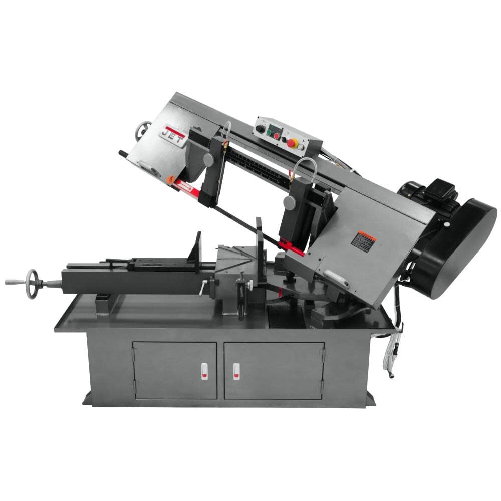 JET 10 In. x 18 In. Horizontal Dual Mitering Bandsaw 2 HP 230 V 1Ph, large image number 1
