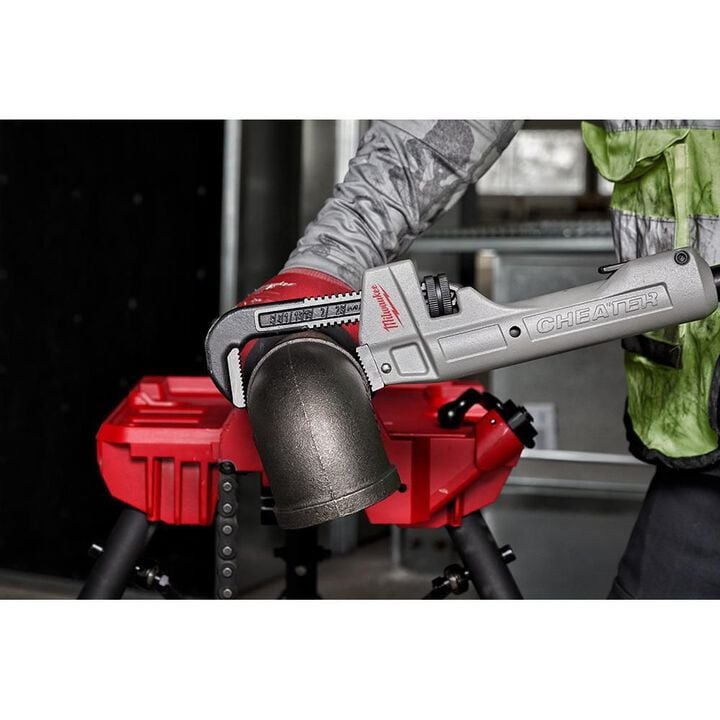 Milwaukee CHEATER Adaptable Pipe Wrench Aluminum, large image number 15