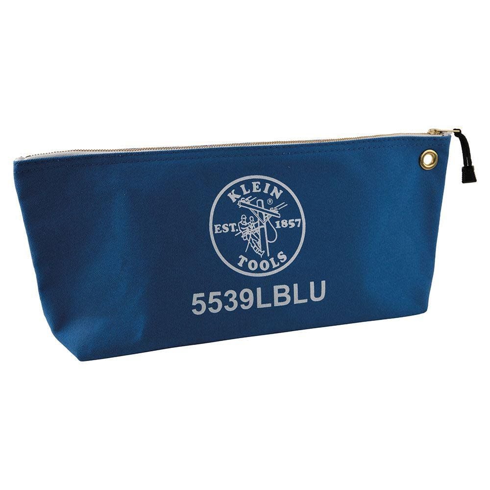 Klein Tools Canvas Tool Bag with Zipper Blue, large image number 1