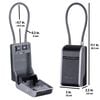 Master Lock 3 Inch Metal Body 4-Digit Locking Combination Lock Box with Cable Set, small image number 2