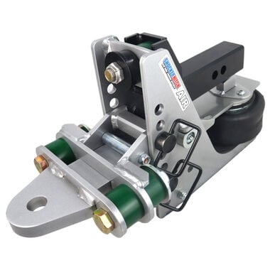 Shocker Hitch Streamline 10K Aluminum 2 Inch Air Receiver Hitch & Quad Cushion Drawbar with 1 Inch Hole