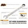 GEARWRENCH 12 Pc 90T 12 Point Flex Head Ratcheting Combination Metric Wrench Set, small image number 2