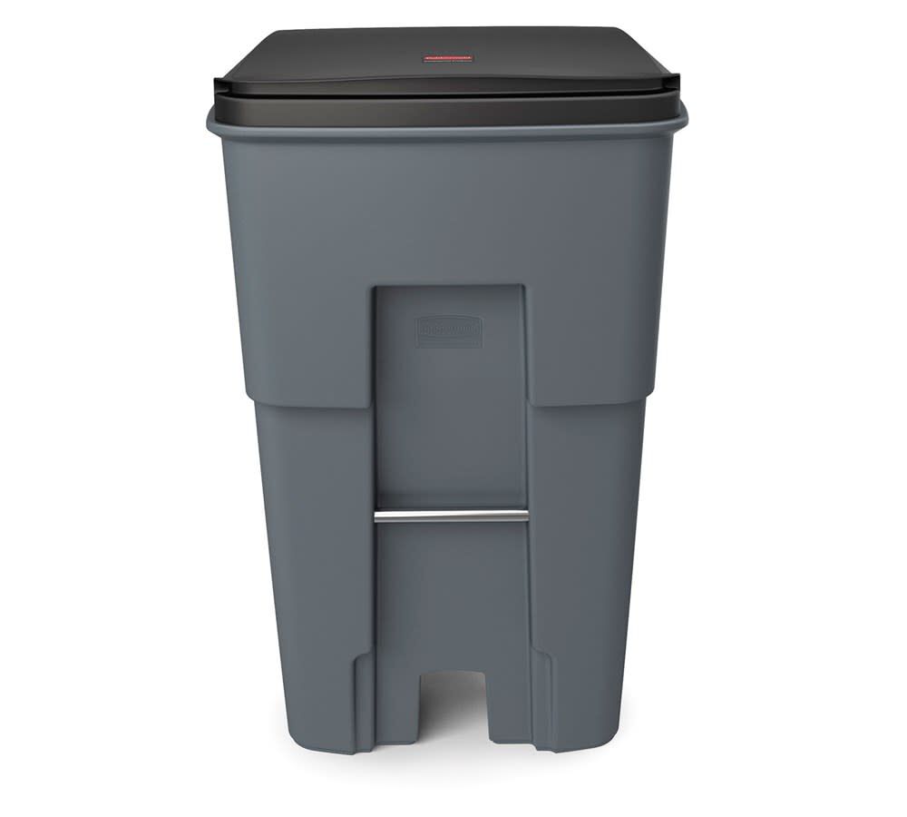 Rubbermaid BRUTE 95 Gallon Roll Out Container FG9W2200GRAY - Acme Tools