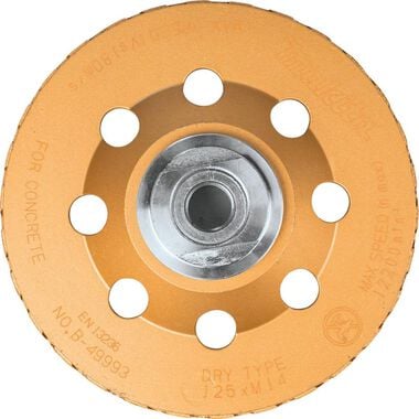 Makita 5 In. Low-Vibration Diamond Cup Wheel Turbo, large image number 2