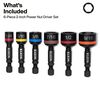 Klein Tools Magnetic Power Nut Setters SAE 6 Pieces, small image number 2