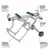 Bosch 12 Inch Dual-Bevel Glide Miter Saw & Gravity-Rise Miter Saw Stand with Wheels Bundle, small image number 2