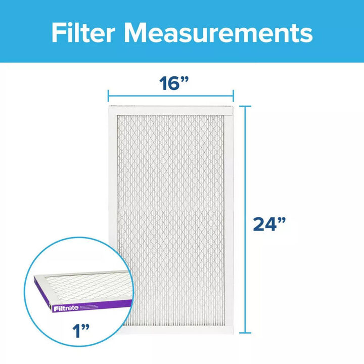 3M Filtrete 16 x 24 x 1-Inch 1500 MPR MERV 12 Allergen Defense Furnace Air Filter, large image number 3