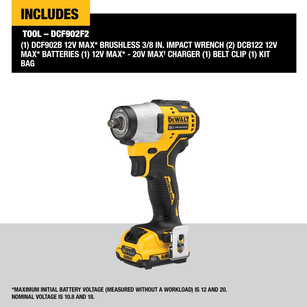 XTREME 12-Volt Max 3/8-in Drive Cordless Impact Wrench Inc 2-Batteries 