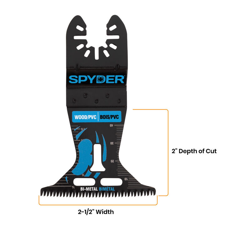 Spyder 2-1/2 Inch Universal Fit Bi-Metal Osc Blade for Clean Wood and PVC, large image number 7