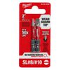 Milwaukee SHOCKWAVE Impact Duty 2 in. Slotted #8/#10 Power Bit (2 Pack), small