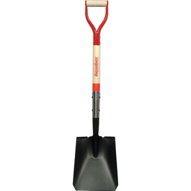 True Temper Square Point Shovel with Forward-Turn Step and Dual Rivet and D-Grip, large image number 0