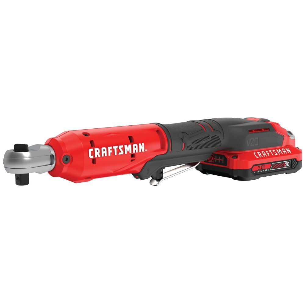 CRAFTSMAN V20* 3/8 Inch Cordless Drive Ratchet Kit - CMCF930D1