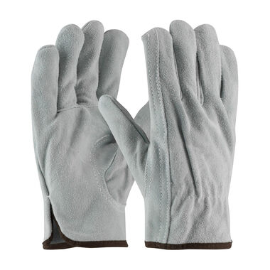 Premium Cowhide Leather Work Safety Gloves Drivers Construction Yardwork  Glove