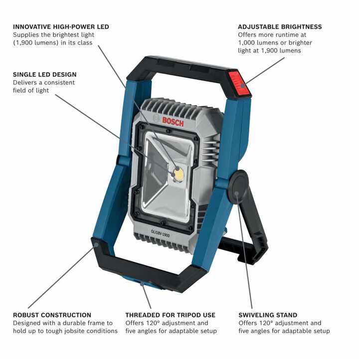 Bosch 18V 6-Tool Combo Kit, Reconditioned, large image number 14