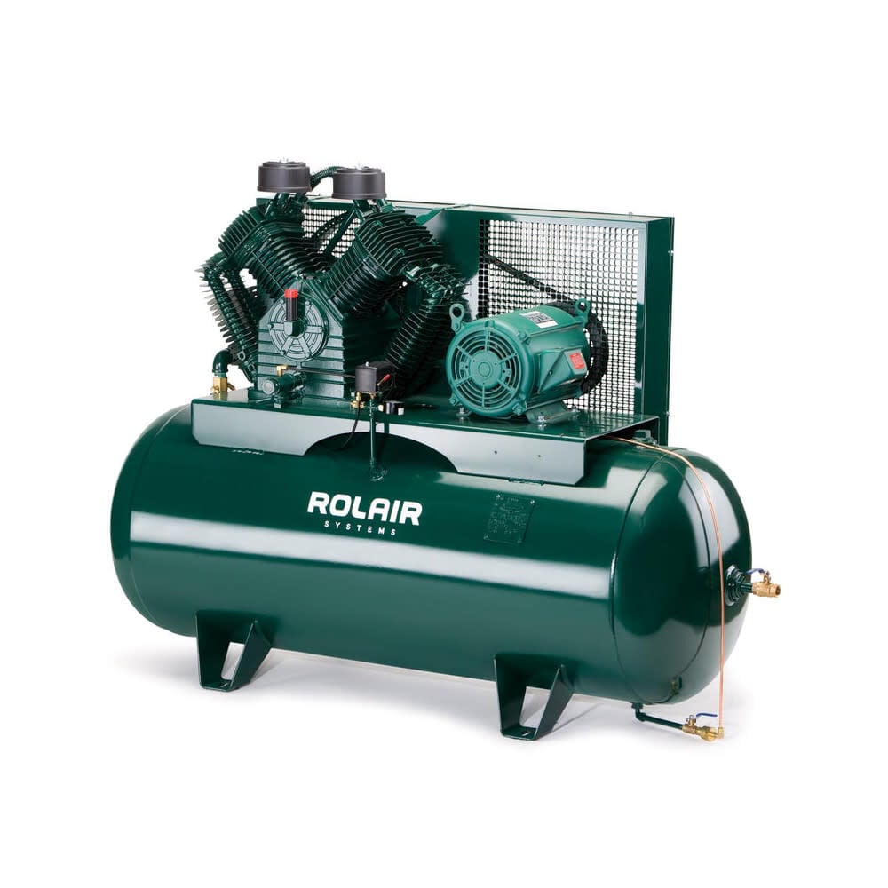 Rolair 120 Gallon 10HP 1-Phase 2-Stage Vertical Electric Air Compressor, large image number 2