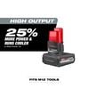 Milwaukee M12 REDLITHIUM XC 12V 5Ah Lithium Ion Power Tool Battery Pack, small image number 2
