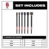 Milwaukee SHOCKWAVE Impact Duty 6 Inch Magnetic Nut Driver Set, 6 Piece, small image number 3
