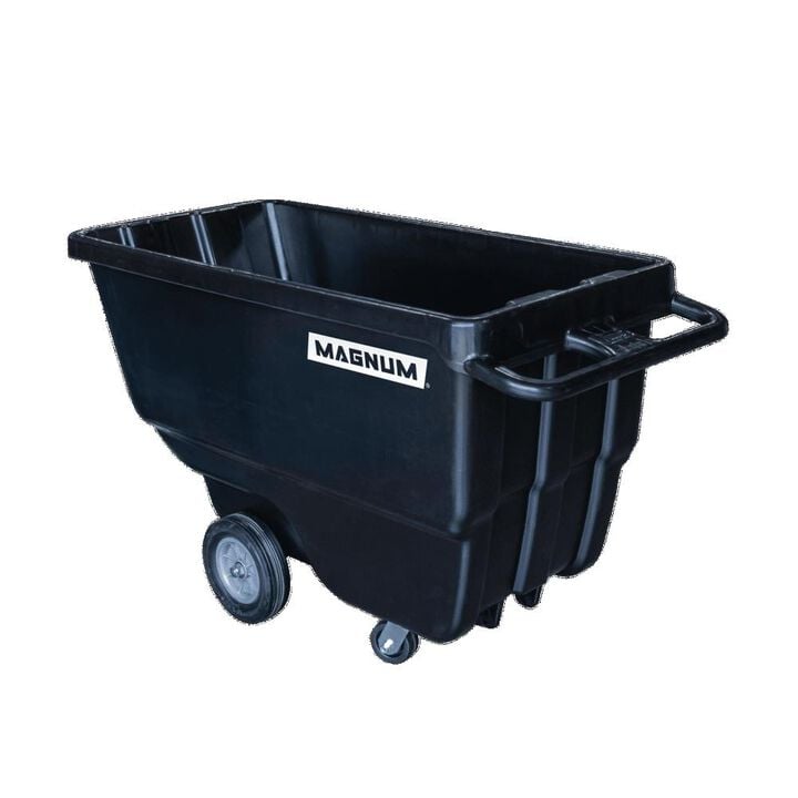 Magnum Tool Group 800 Lb Capacity 1 Yard Dump Cart with HD Casters