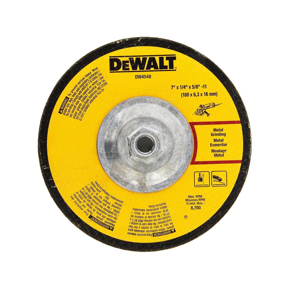 DEWALT 7 In. x 1/4 In. x 5/8 In. to 11 Fast Cutting Abrasive, large image number 3