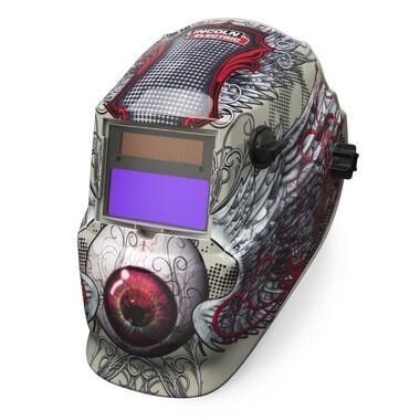 Lincoln Electric Bloodshot Auto Darkening Variable Shade 7-13 Welding Helmet