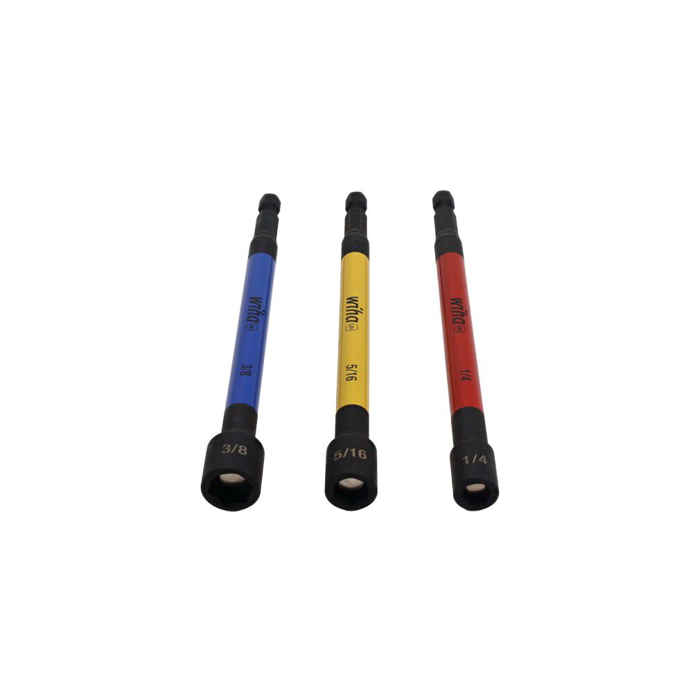 Wiha Promotional Color Coded Magnetic Nut Setter SAE Set 3 Pieces, large image number 5